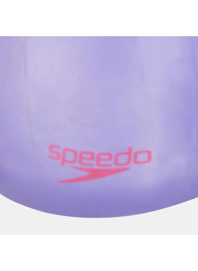Speedo Unisex Child Plain Moulded Silicone Junior Swim Cap - Image 2