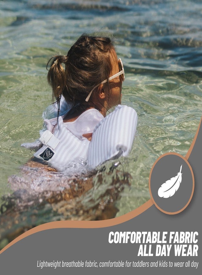 Shaka Kids Puddle Jumper Swim Vest for 30-50lbs Unixsex, Toddler and Children Pool-Lake-Ocean Floaties, Cute Pattern Swim Trainer, 2-3-4-5-6 Years Old Boys and Girls, Palm Tree Design - Image 4