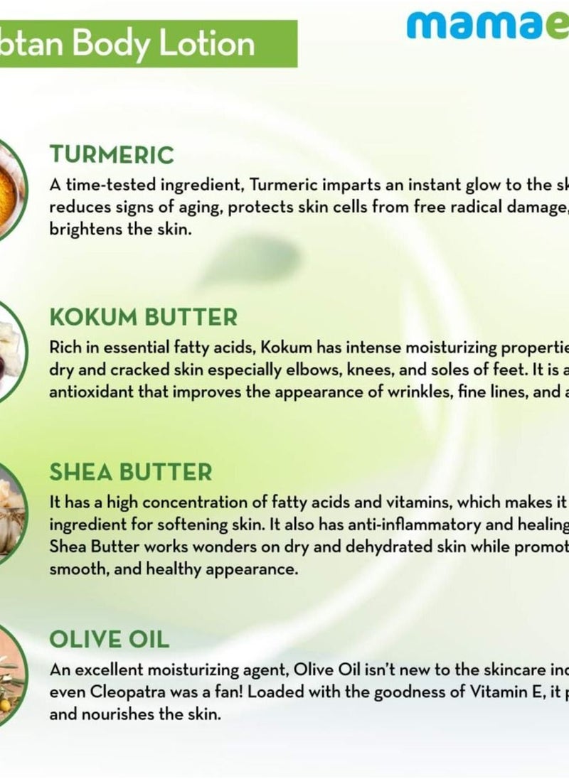 Mamaearth - Mamaearth Ubtan Body Lotion with Turmeric & Kokum Butter for Glowing Skin 400 ml - Image 1