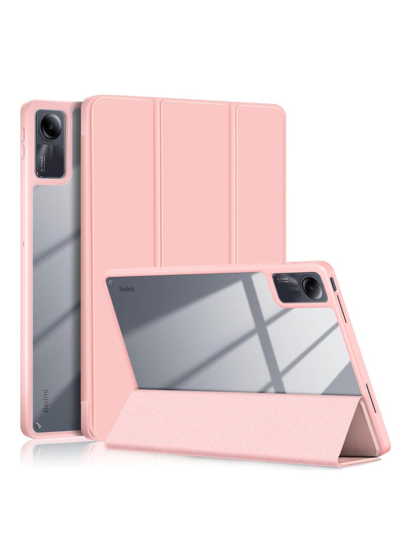 Case - Case for XiaoMi Redmi Pad SE 11" 2023, PU leather PC hard Case Ultra Slim Cover with Auto Wake/Sleep (rose gold) - Image 1