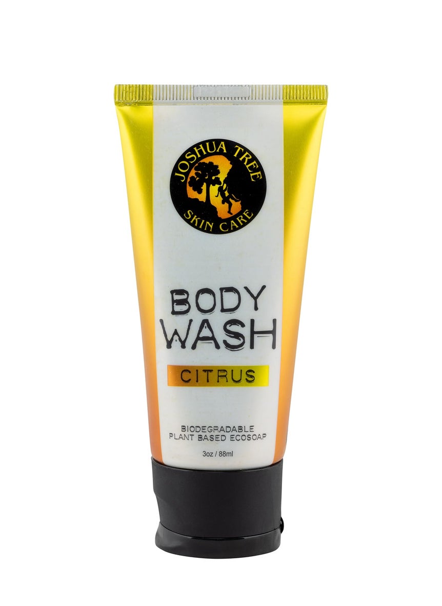 Joshua Tree - JOSHUA TREE 3 oz. Body Wash, Shampoo - Biodegradable Plant Based Eco Soap with Organic Ingredients (Citrus) - Image 1