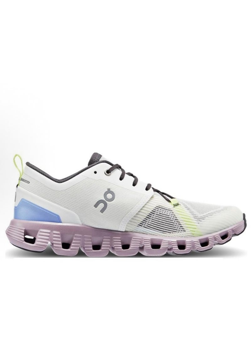 ON cloud x shift casual sneakers white purple black  - Image 2
