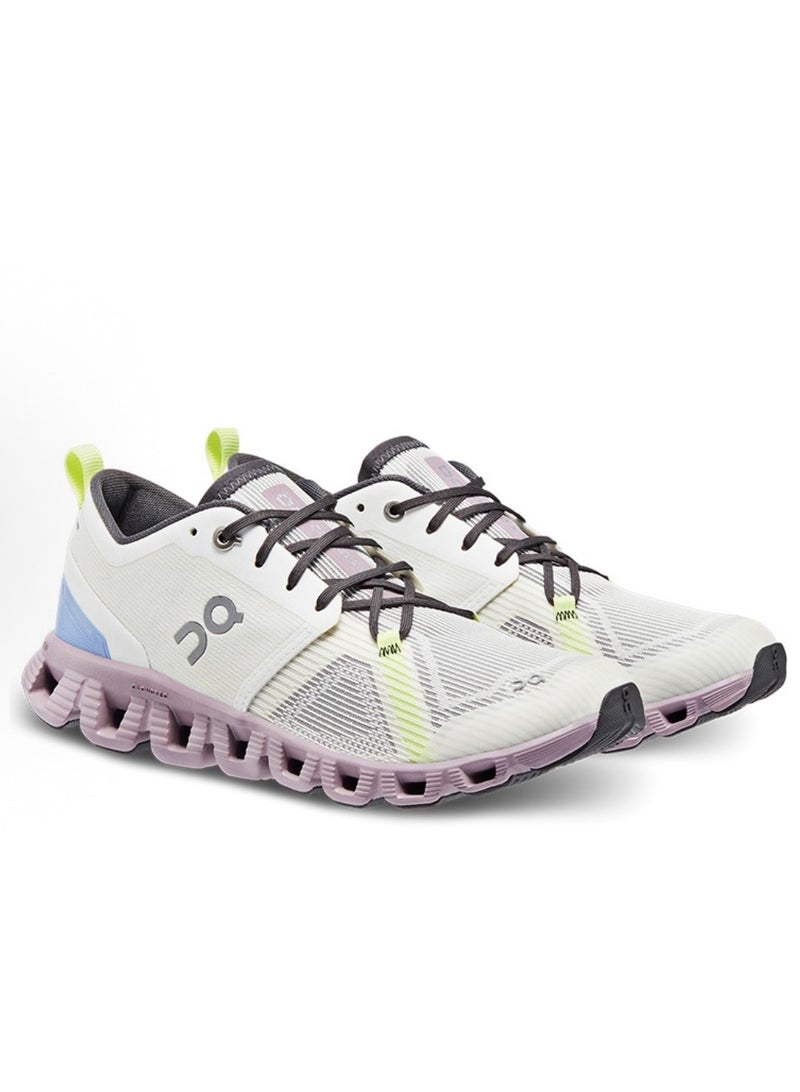 ON cloud x shift casual sneakers white purple black  - Image 3