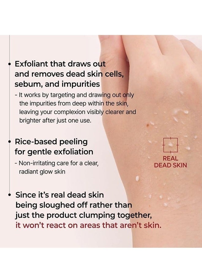 2 Piece Set, Peel Shot Exfoliat Rice Ampoule 80ml and Exfoliat Black Rice Ampoule 80ml，Pores, Blackheads, Sebum Peeling, Exfoliating Care - Image 5