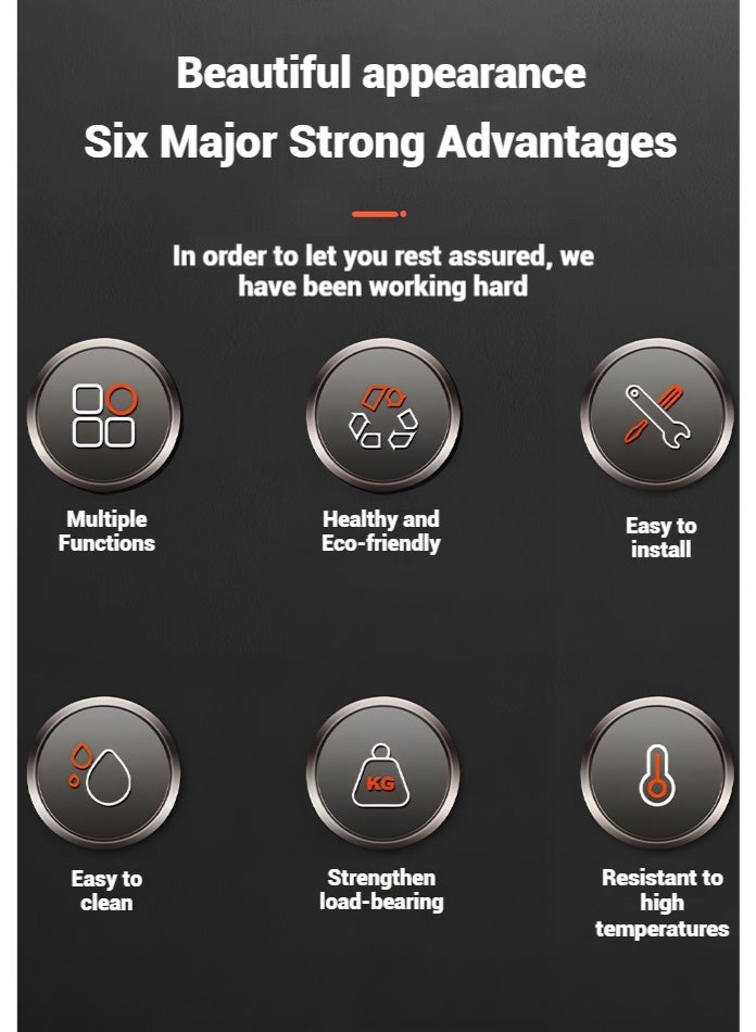 ليون هوم عربة طعام صغيرة مع رفوف، بيضاء، 100 × 70 × 49 سم - Image 5