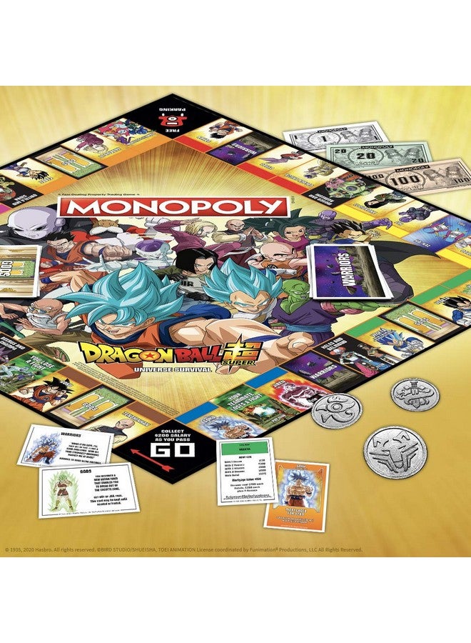 USAopoly Monopoly Dragon Ball Super | Recruit Legendary Warriors Goku, Vegeta and Gohan | Official Dragon Ball Z Anime Series Merchandise | Themed Monopoly Game - Image 2