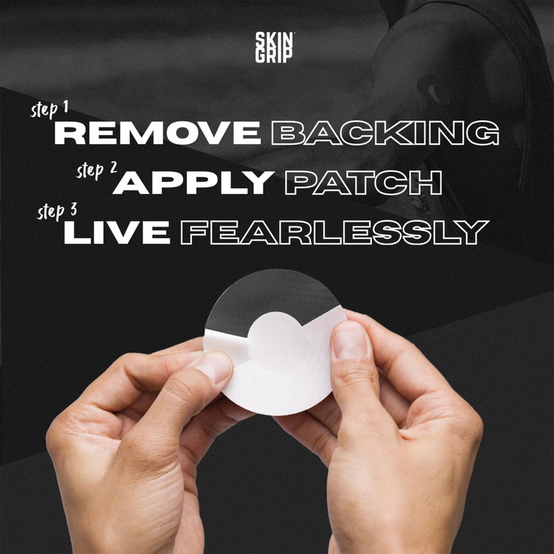 Skin Grip Freestyle Libre 3 Sensor Covers-Waterproof & Sweatproof Adhesive Patches for 10-15 Days (Not for Libre2), Pre-Cut CGM Diabetic Sensors Cover, Compatible with Instinct Sensors- 20 Pack, Black - Image 4