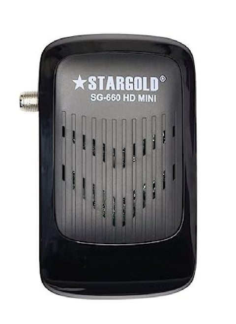 جهاز استقبال قنوات فضائية STARGOLD بدقة Full HD 4K، 4000 قناة، دليل البرامج الإلكتروني (EPG)، MPEG-2/4، OSD، مسح أعمى/مسح تلقائي، يدعم USB PVR، SG-660 HD MINI