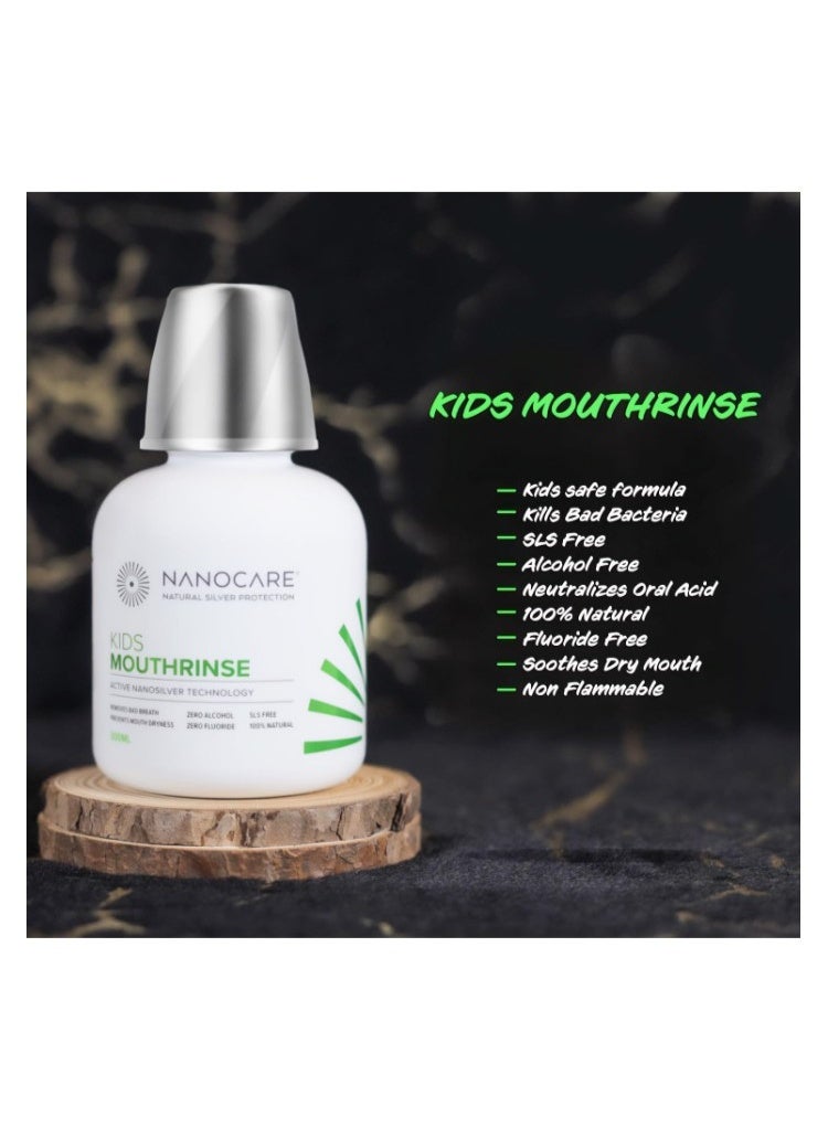 Nanocare Kids Mouthrinse 300ml – Alcohol-Free Anticavity Oral Rinse for Children - Image 3