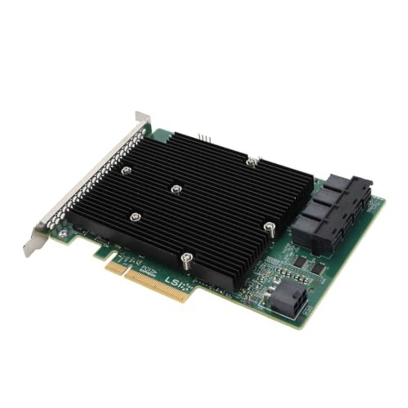 LSI SAS 9300-16I HBA Card, 16 Port 12Gbps HBA SAS Controller Card, for for and More, Serial, SAS Interface, PCIe - Image 1