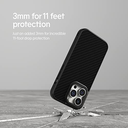 RhinoShield Case Compatible with [iPhone 13/14] | SolidSuit - Shock Absorbent Slim Design Protective Cover with Premium Matte Finish 3.5M / 11ft Drop Protection - Classic Black - Image 2
