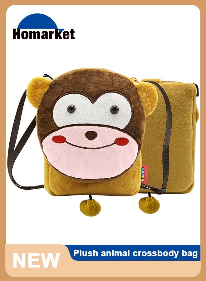 HomarKet Kids Crossbody Purse Cartoon Cute Monkey Shoulder Bag Handbag Little Girl's and Boy's Toddler Wallet Bag  - Image 1