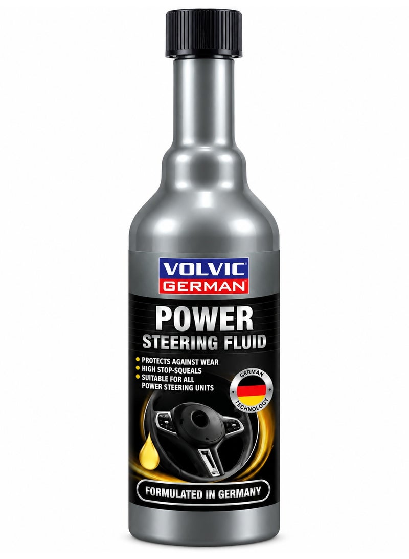 سائل باور ستيرنج Volvic German لنظام التوجيه الهيدروليكي، يساعد على حماية مكونات نظام الباور من التآكل وتقليل أصوات الصرير وتحسين سلاسة التشغيل، مناسب لوحدات الباور ستيرنج المختلفة وفق متطلبات السيارة، تركيبة مطورة في ألمانيا