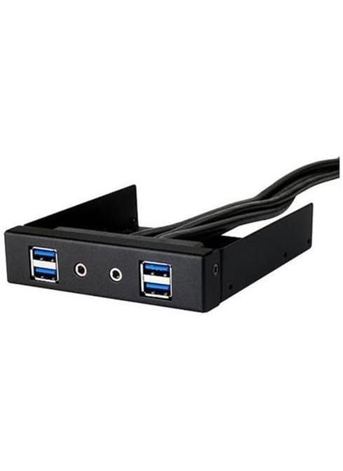 SilverStone Silverstone Tek Aluminum 35Inch Drive Bay with USB 30X4 and HD Audio Ports FP32BE 