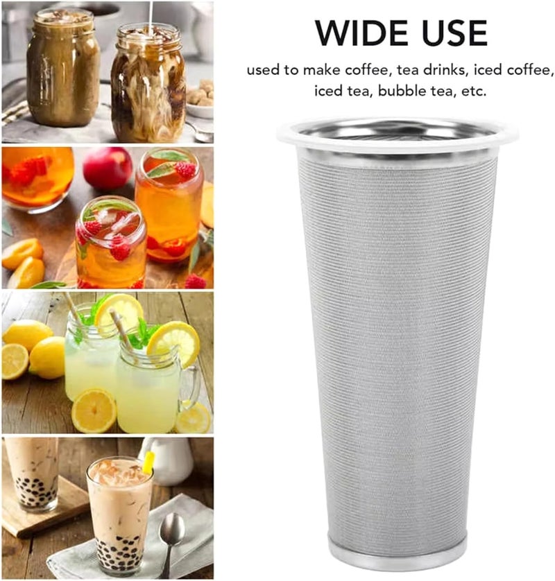 Comfort grip 304 Stainless Steel Cold Brew Coffee Filter For Wide Mouth Jar Efficient Coffee Strainer Office Coffee Accessories Foldable - Image 2