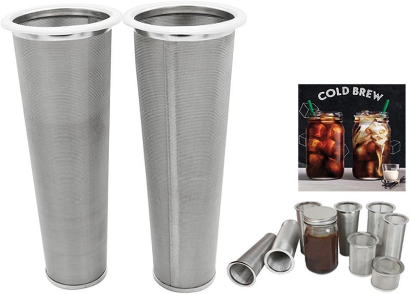 Comfort grip 304 Stainless Steel Cold Brew Coffee Filter For Wide Mouth Jar Efficient Coffee Strainer Office Coffee Accessories Foldable - Image 5