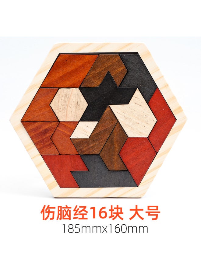 لغز العسل الخشبي القابل للتغيير للأولاد والبنات، أحجية ملونة لرياض الأطفال، تعليم مبكر، ألعاب تعليمية للأطفال الصغار - Image 1