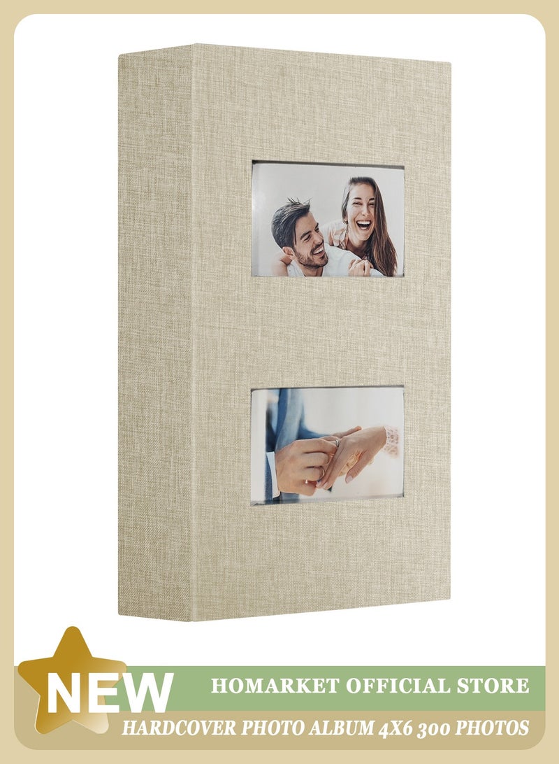 هومار كيت ألبوم صور من الكتان 6 × 4، ألبوم صور صغير يحمل 200 جيب، ألبوم صور سهل الفتح لصور 4 × 6 3.5 × 5.5، كتاب صور 4 × 6 هدية مثالية لعيد الحب وحفلات الزفاف والتخرج وأعياد الميلاد - Image 1