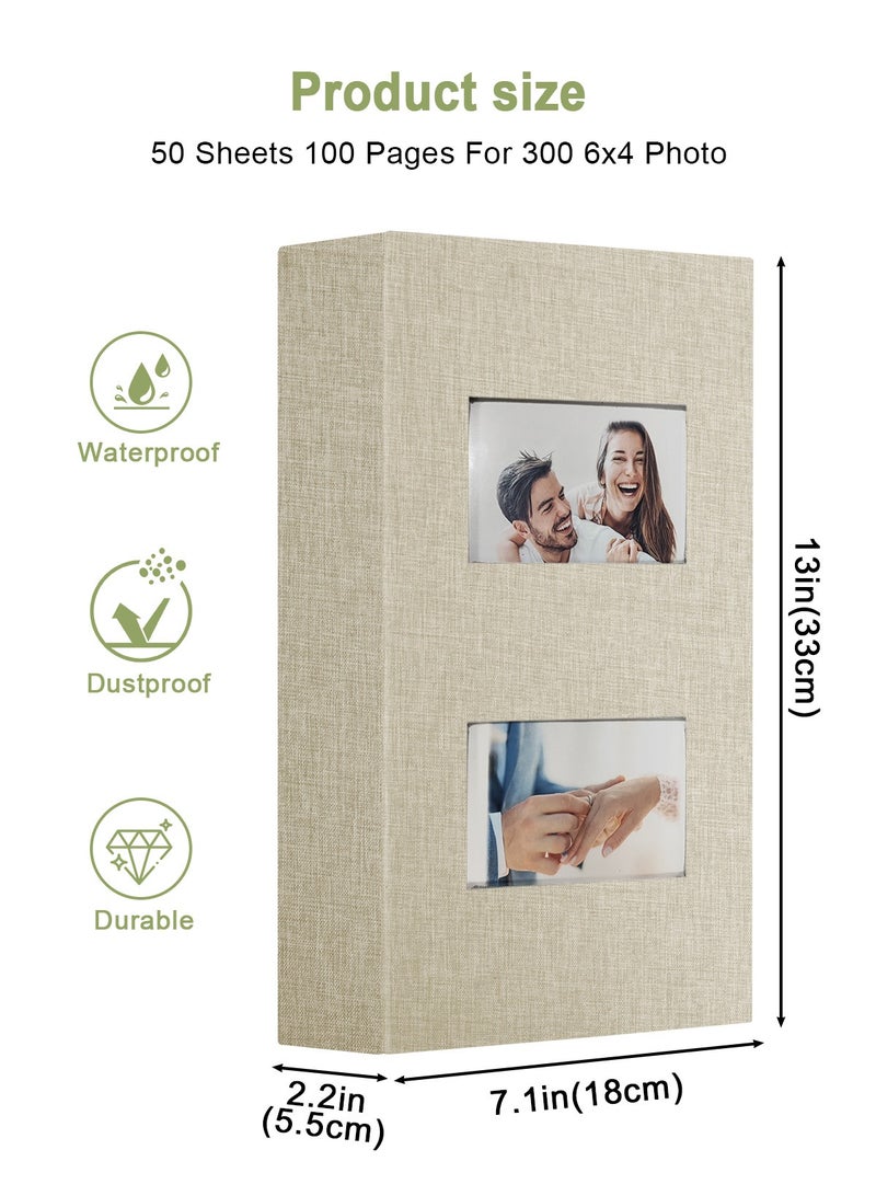 هومار كيت ألبوم صور من الكتان 6 × 4، ألبوم صور صغير يحمل 200 جيب، ألبوم صور سهل الفتح لصور 4 × 6 3.5 × 5.5، كتاب صور 4 × 6 هدية مثالية لعيد الحب وحفلات الزفاف والتخرج وأعياد الميلاد - Image 3