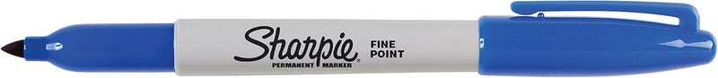 Sharpie Permanent Markers, Fine Point, Blue, 12 Count - Image 3