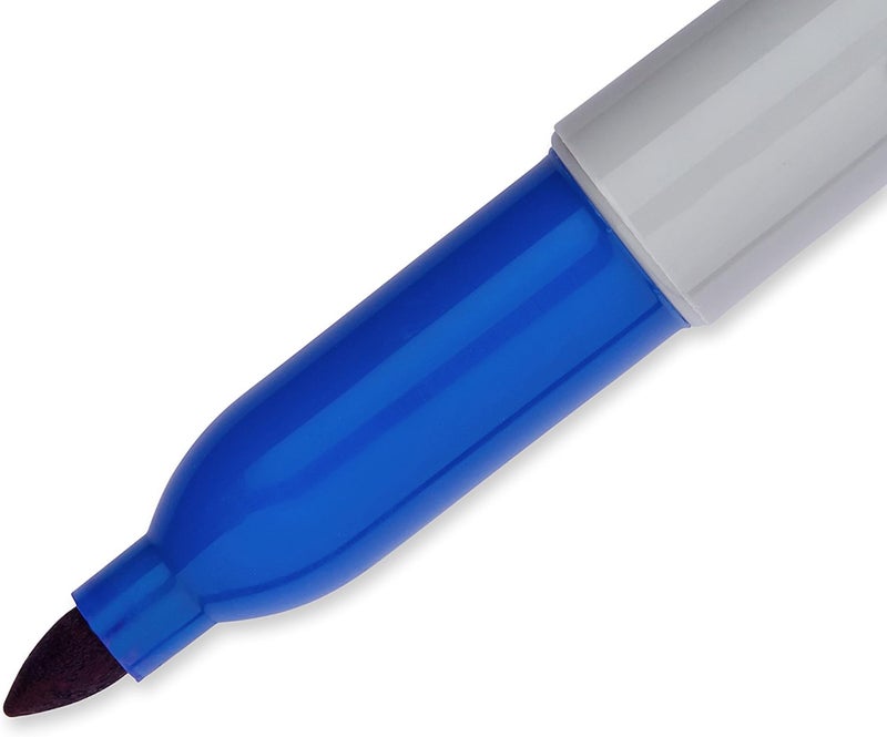 Sharpie Permanent Markers, Fine Point, Blue, 12 Count - Image 4