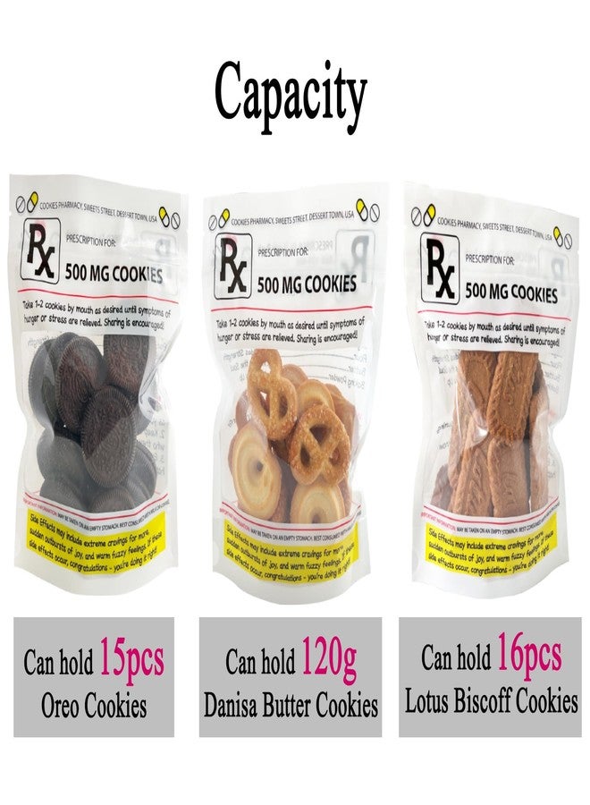 PHAWNGU Funny RX Prescription Cookie Bags (Empty – Nurse Gifts, Nurses Week Gifts, Doctor, Pharmacist, Technician, Nursing Student Gifts – PA Week, Nurse Graduation, Medical Party Favors (20 Pack - Image 4