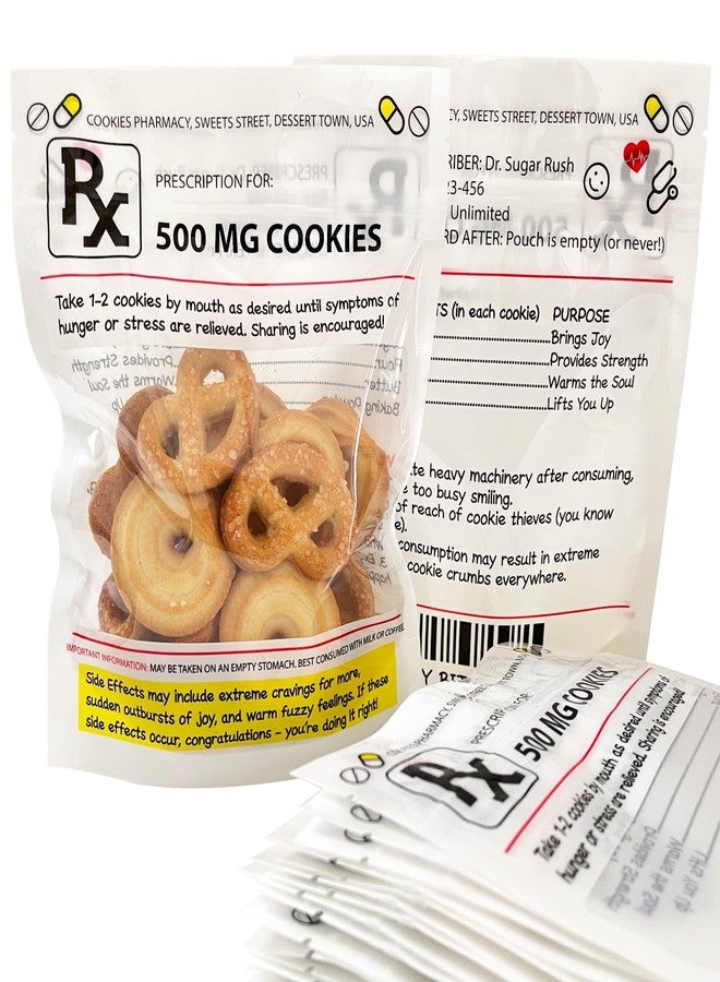 PHAWNGU Funny RX Prescription Cookie Bags (Empty – Nurse Gifts, Nurses Week Gifts, Doctor, Pharmacist, Technician, Nursing Student Gifts – PA Week, Nurse Graduation, Medical Party Favors (20 Pack - Image 1