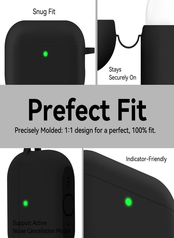 Matekxy for Airpods Pro Case - Soft Silicone Cover with Lanyard and Keychain for Man, Shockproof Drop Protection Scratch Resistant, Perfect for Commuters and Travelers, Black - Image 4