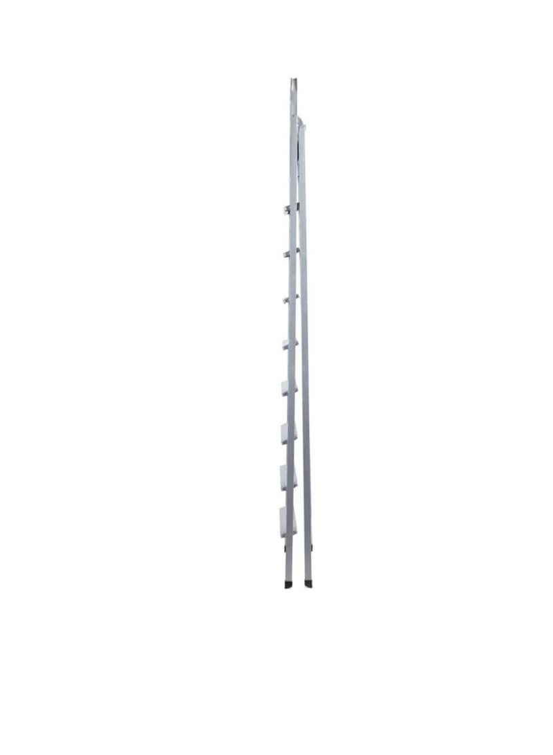 ROBUSTLINE Robustline Heavy Duty Steel Ladder, Ultra Stable Folding Ladder. (9 Step, Silver)  - Image 3