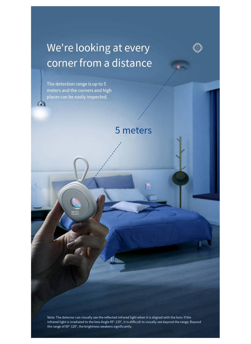 Baseus - Anti Detector Hidden Camera Mini Travel Hotel Hidden Camera Finder Anti-Spy Camera Infrared Detector - Image 1