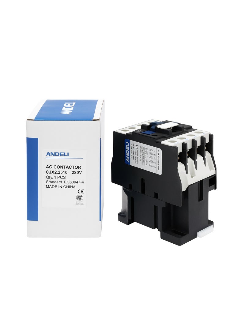 ANDELI CJX2-2510-M7-220V AC ANDELI AC Contactor 25A Coil 220V 3P+1NO - Image 1
