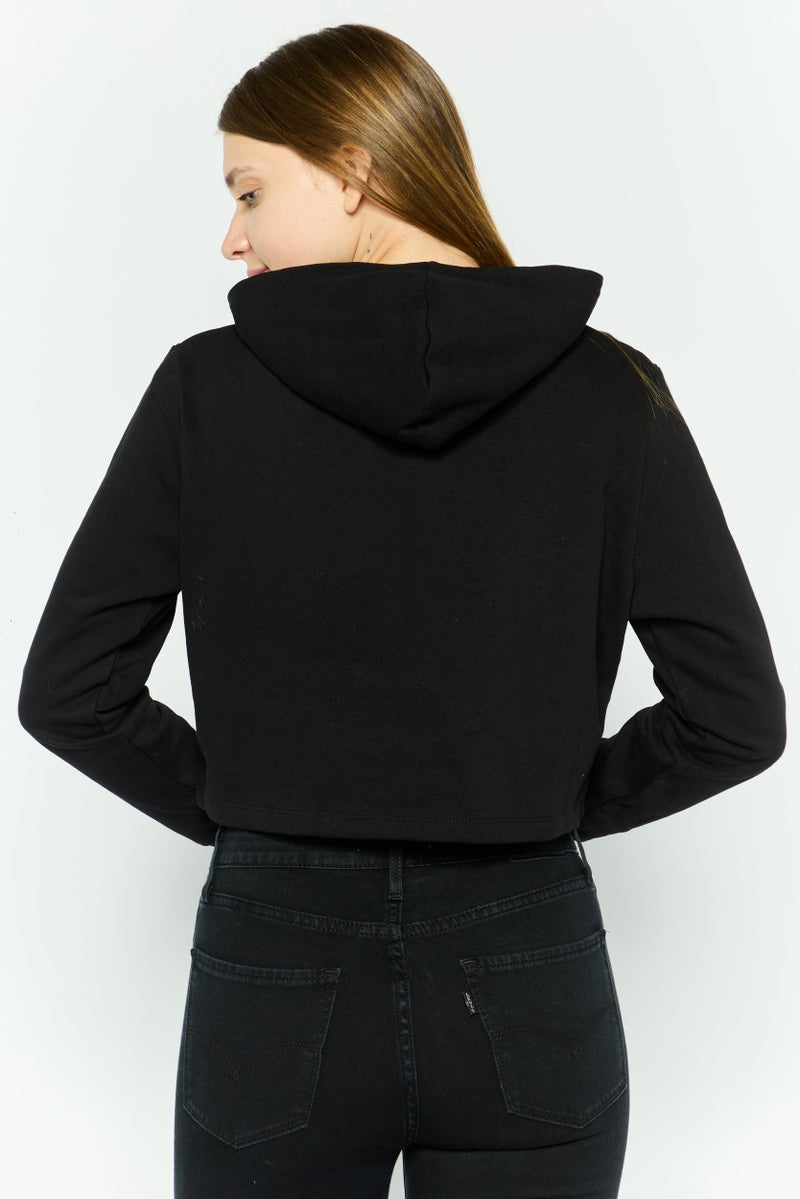 Hummel Women Sportswear Fit Long Sleeve Training Hoodies, Black  - Image 2