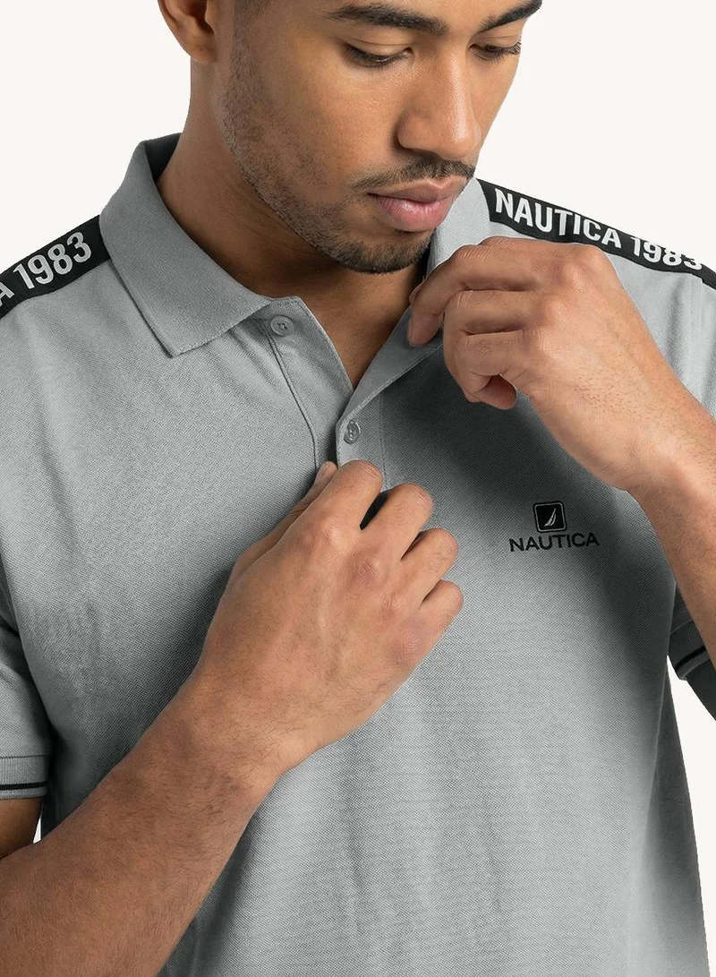 Men Short Sleeve Polo Shirt for Smart Casual Style and Comfortable Wear - Grey