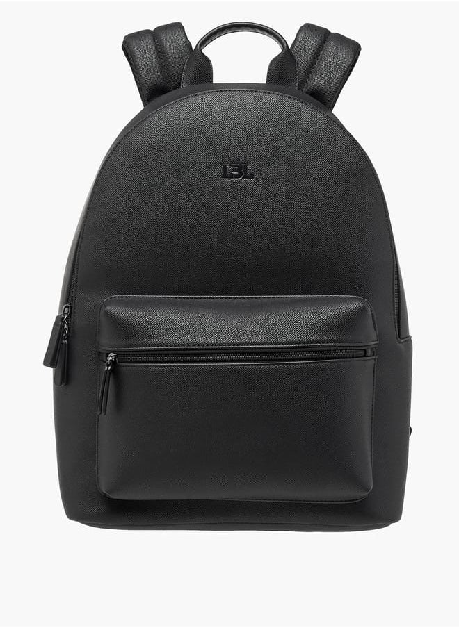 LBL by Shoexpress - Men Textured Backpack with Adjustable Straps and Zip Closure - 14x32x44 cm - Image 1