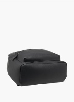 LBL by Shoexpress Men Textured Backpack with Adjustable Straps and Zip Closure - 14x32x44 cm  - Image 4