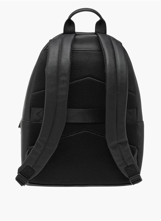 LBL by Shoexpress - Men Textured Backpack with Adjustable Straps and Zip Closure - 14x32x44 cm - Image 1