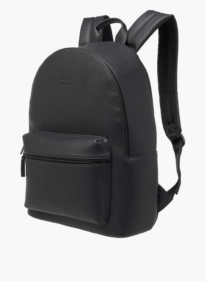 LBL by Shoexpress - Men Textured Backpack with Adjustable Straps and Zip Closure - 14x32x44 cm - Image 1