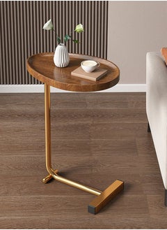 MIXDE C Shaped End Table For Sofa And Bed, Tv Tray Table With Metal Frame For Couch, Living Room, Bedroom  - Image 2