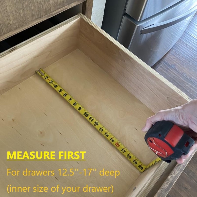 Fabsome Drawer Divider 6 Pack, Bamboo Dresser Organizers for Clothes Socks Underwear Baby Clothing, Wooden Separators for Nursery Organization Adjustable from 12.5'' to 17'' with Soft Foam Ends - Image 4