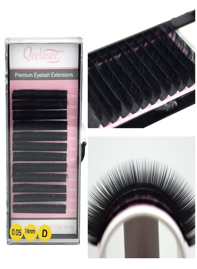 Qeelasee Eyelash Extensions Fake Mink Individual Lashes 0.05 C Curl 11mm Volume Eyelash Extension Salon Use… (C, 11mm) - Image 5