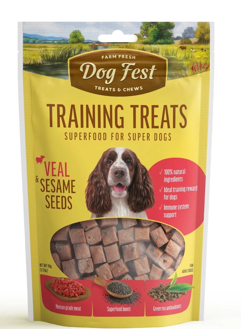 Dog Fest Training Treats Veal & Sesame Seeds 90g[Weight - 90g] - Image 1