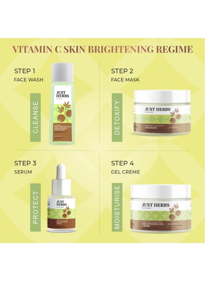 Just Herbs Amla Vitamin C Face Serum For Glowing Skin & Brightening,Reduce Dark Spots - Suitable for All Skin Types Men & Women - 30ml  - Image 3