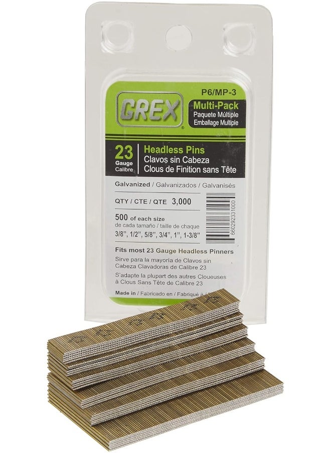 Grex 23 Gauge Headless Pins 3K Multi Pack  - Image 3