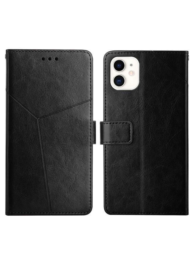 Zaboon Case For iPhone 12 mini Y Stitching Horizontal Flip Leather Phone Case with Holder & Card Slots & Wallet & Photo Frame - Image 1