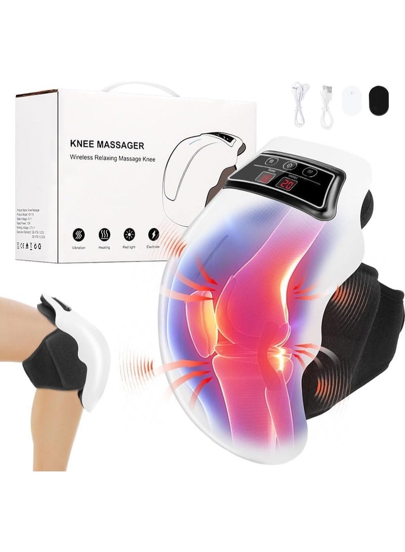 Knee Massager & Warmer – 3-Level Adjustable Vibration for Pain Relief and Muscle Recovery - Image 1