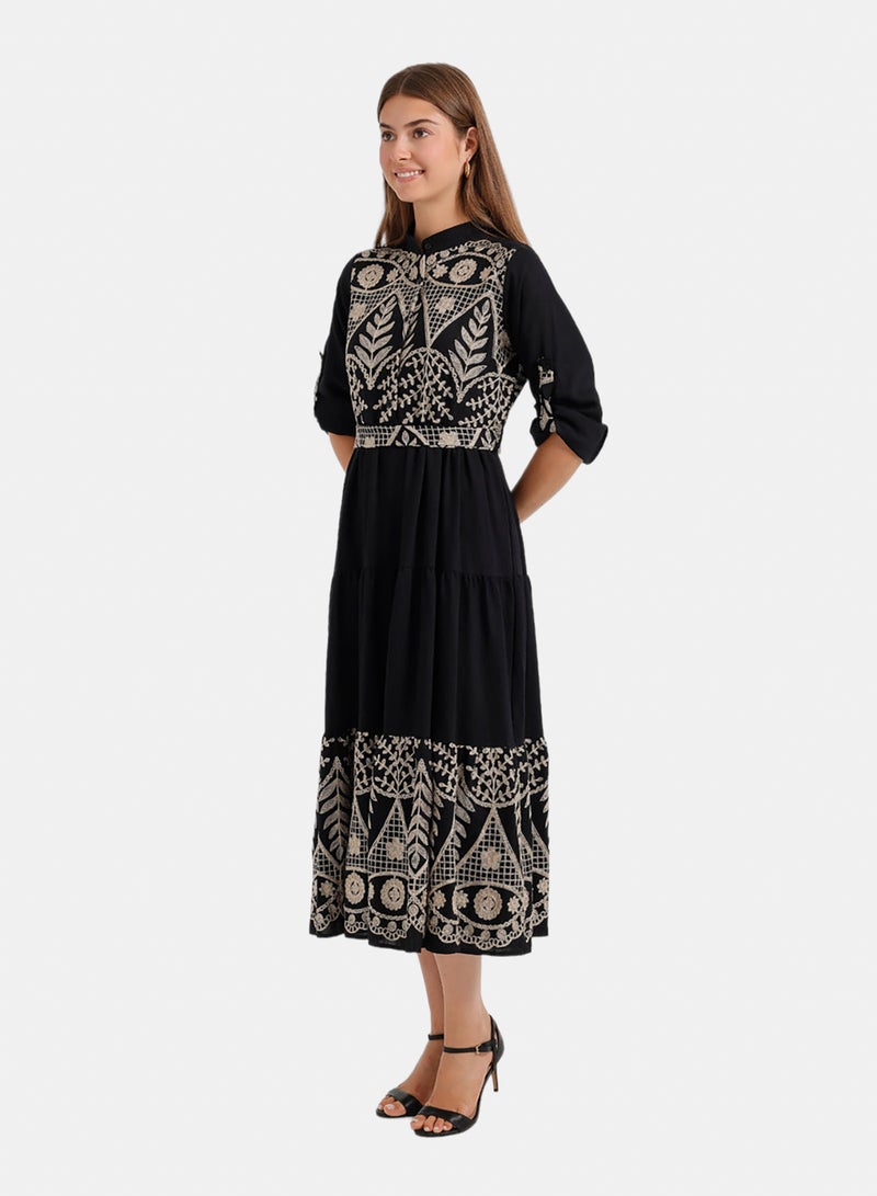 Carina Embroidered Relaxed Dress - Image 2