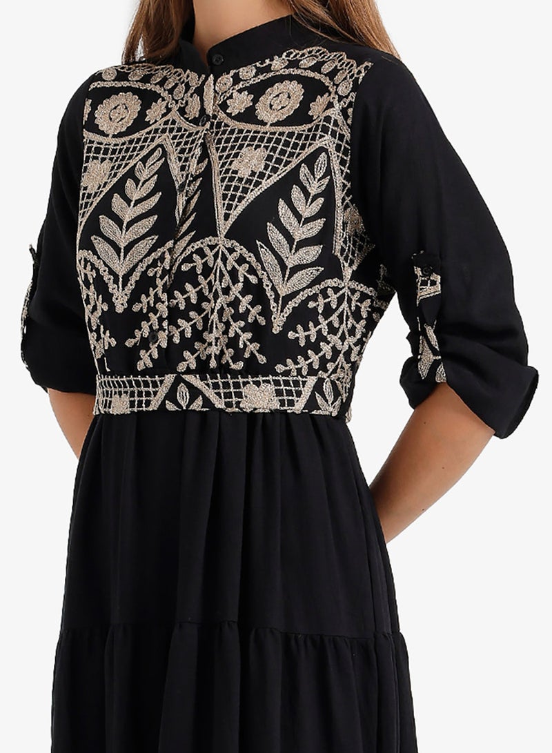 Carina Embroidered Relaxed Dress - Image 4