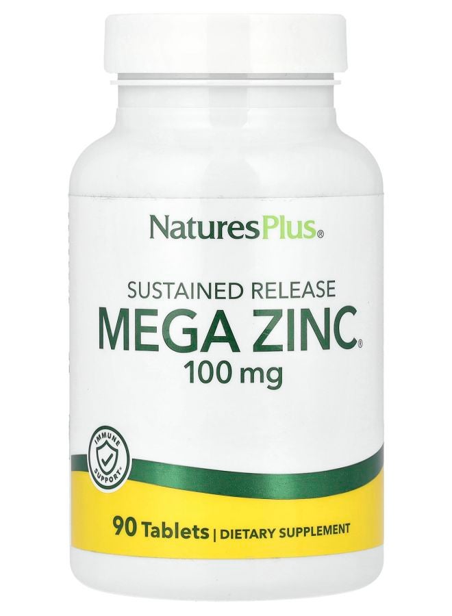 زنك ميغا® 100 ملغ 90 قرص بتقنية الإطلاق المستمر