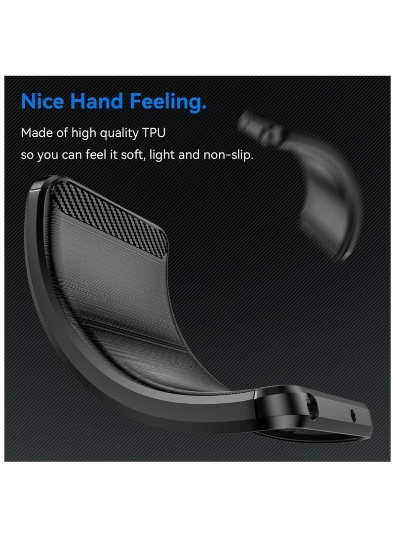 Case Compatible with Honor X7c Case Carbon Fiber Brushed TPU Shock-Absorption Silicone Anti-Scratch Shockproof Protective Cover - Image 5