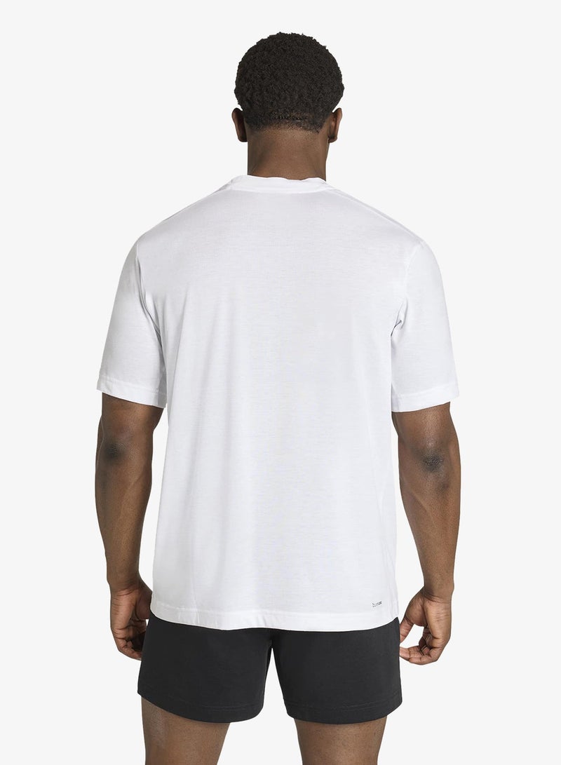 Adidas WORKOUT ESSENTIALS FEELREADY LOGO T-SHIRT - Image 2